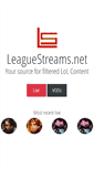 Mobile Screenshot of leaguestreams.net